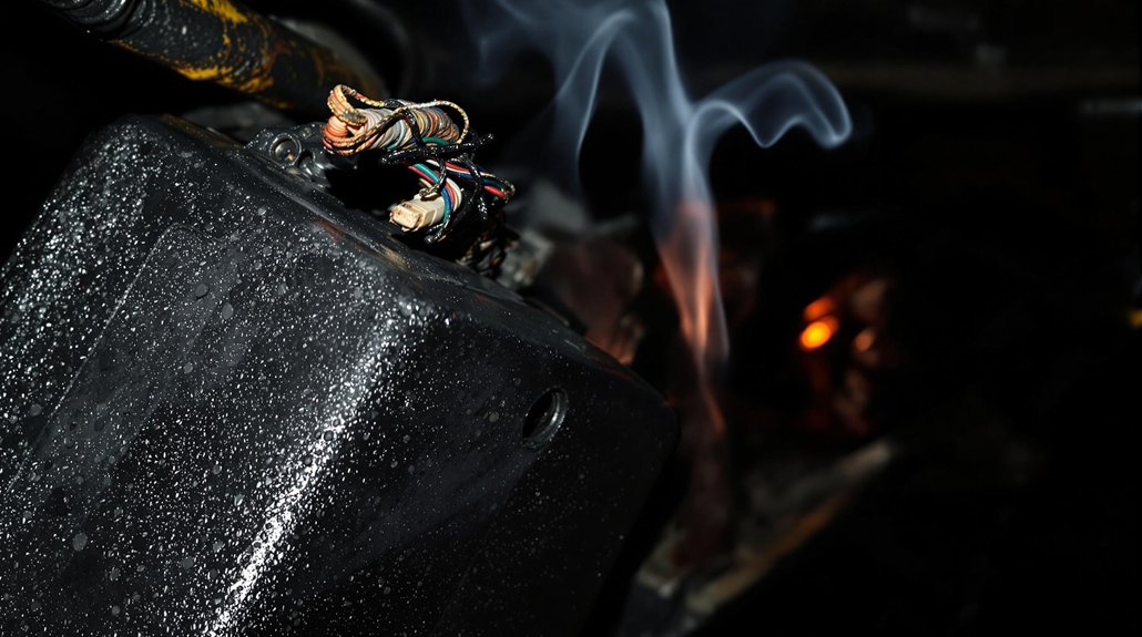 engine temperature rising dangerously