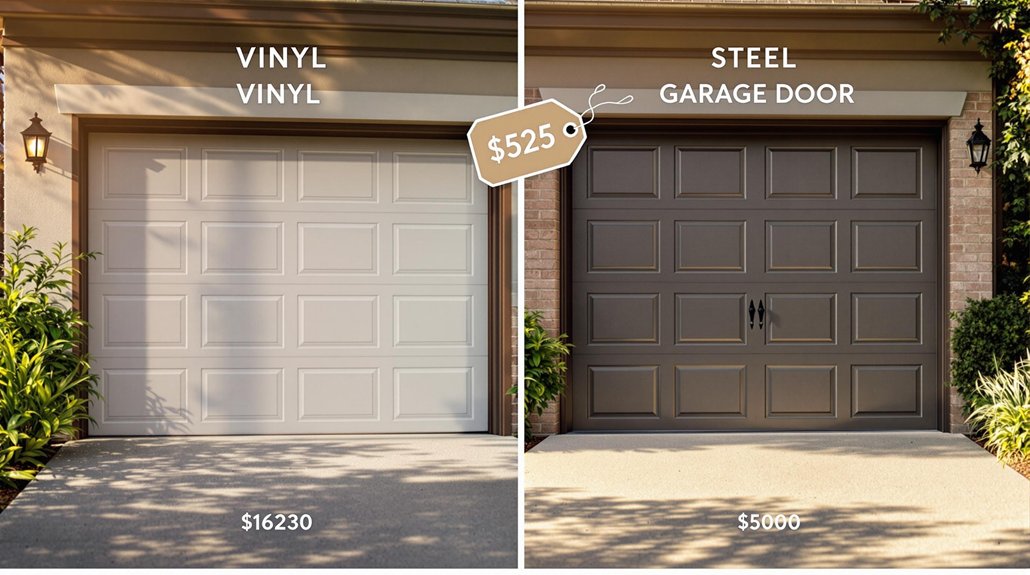 garage door price factors