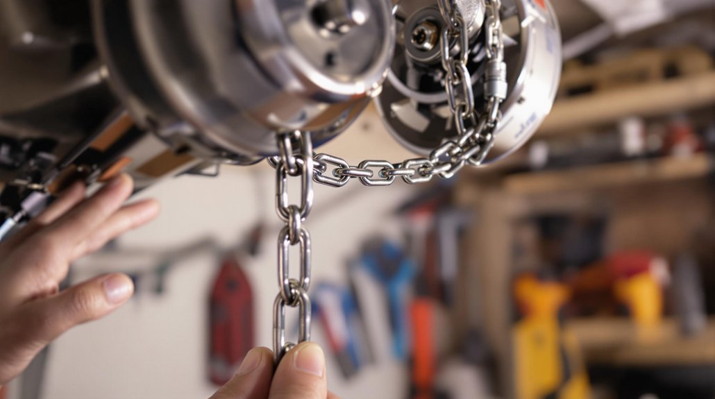 tightening the chain properly