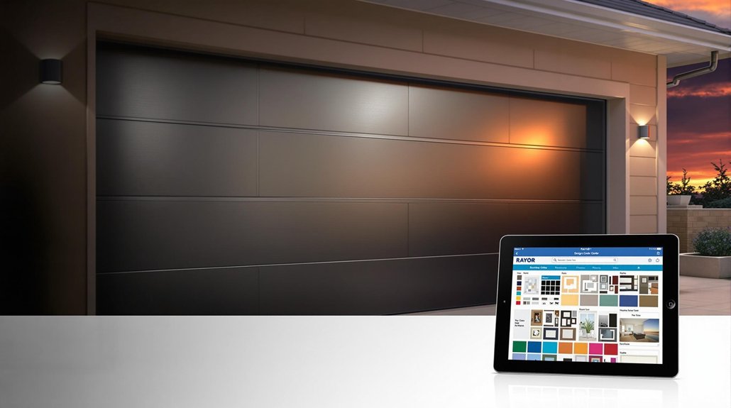customizable garage door visualization
